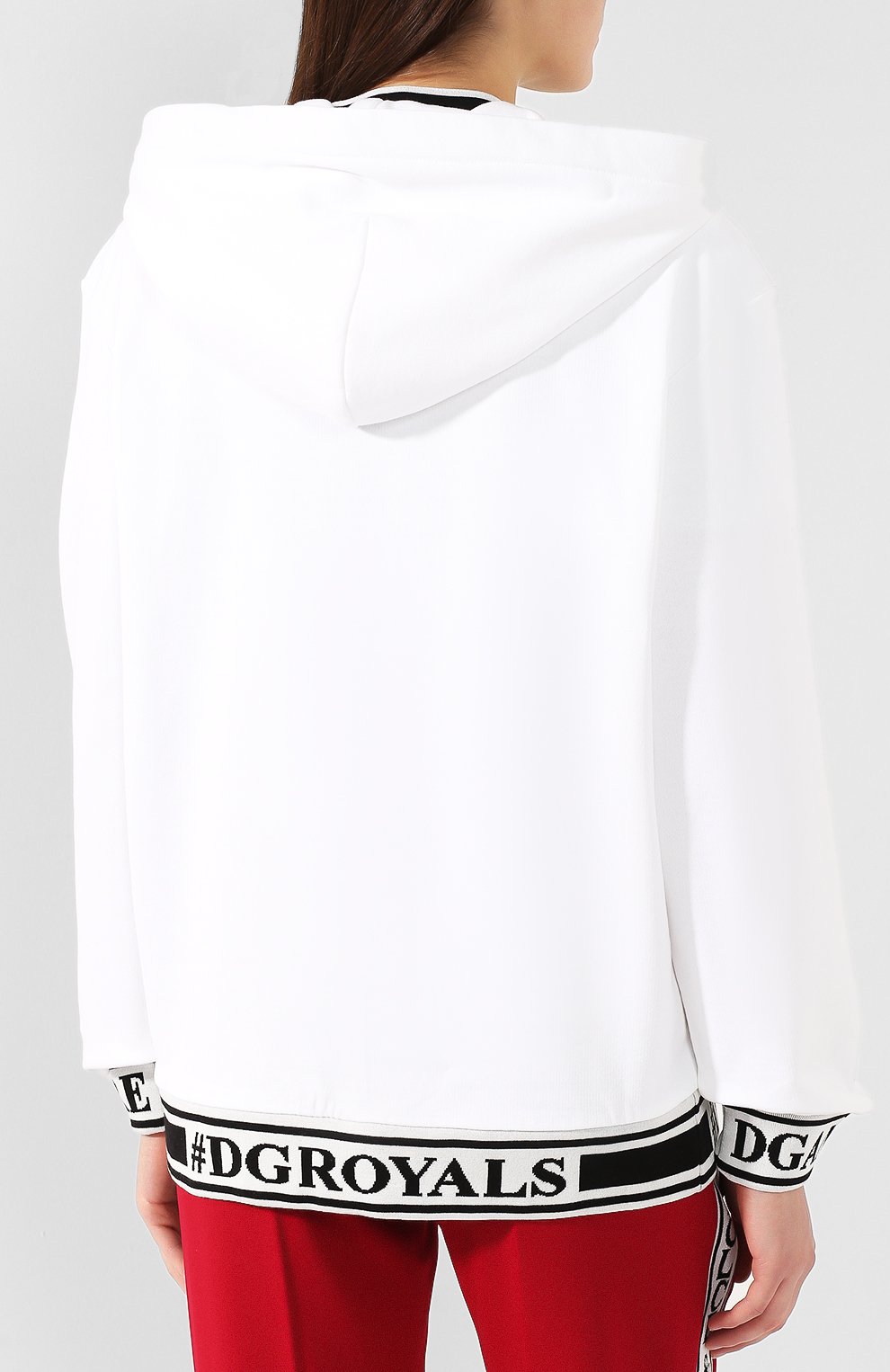 Хлопковый кардиган DOLCE & GABBANA белого цвета по цене 68700 руб., арт. F9C87T/FU7DU, фото 4 Хлопковый кардиган DOLCE & GABBANA, арт. F9C87T/FU7DU, фото 4