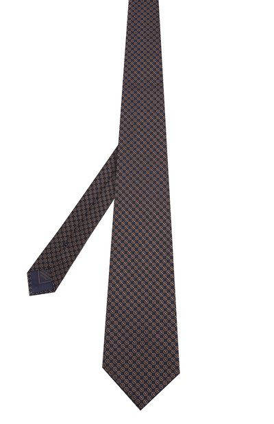 Шелковый галстук BRIONI коричневого цвета по цене 22400 руб., арт. 062H00/08495, фото 2 Шелковый галстук BRIONI, арт. 062H00/08495, фото 2