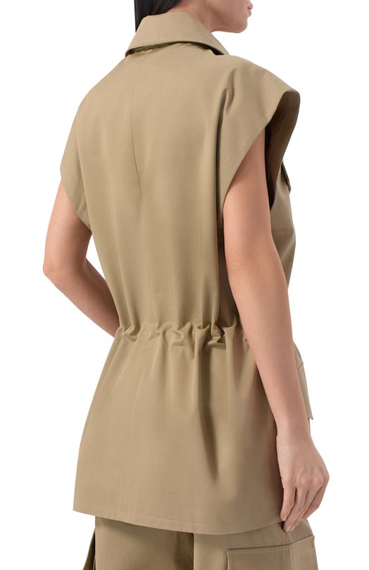 Хлопковый жилет Iro WP07IZIEL Бежевый  WP07IZIEL Фото 4