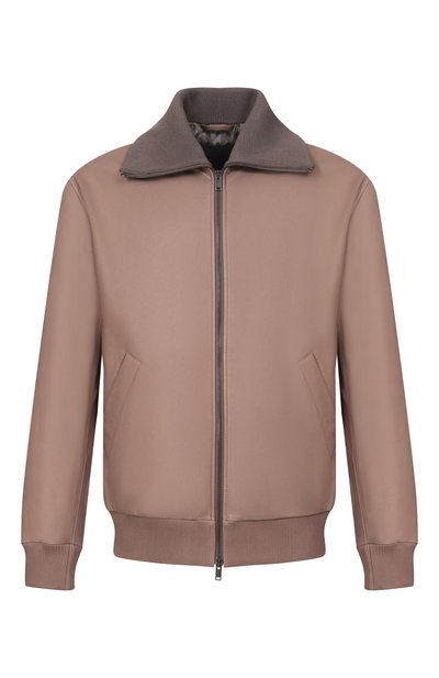 Мужской кожаный бомбер MVST, арт. M26.2PM.L006/L011 NAPPA CREAM