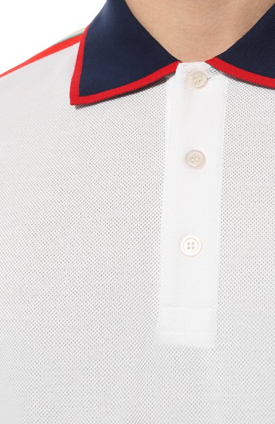 Хлопковое поло GUCCI, арт. 500972 X9M38, фото 5