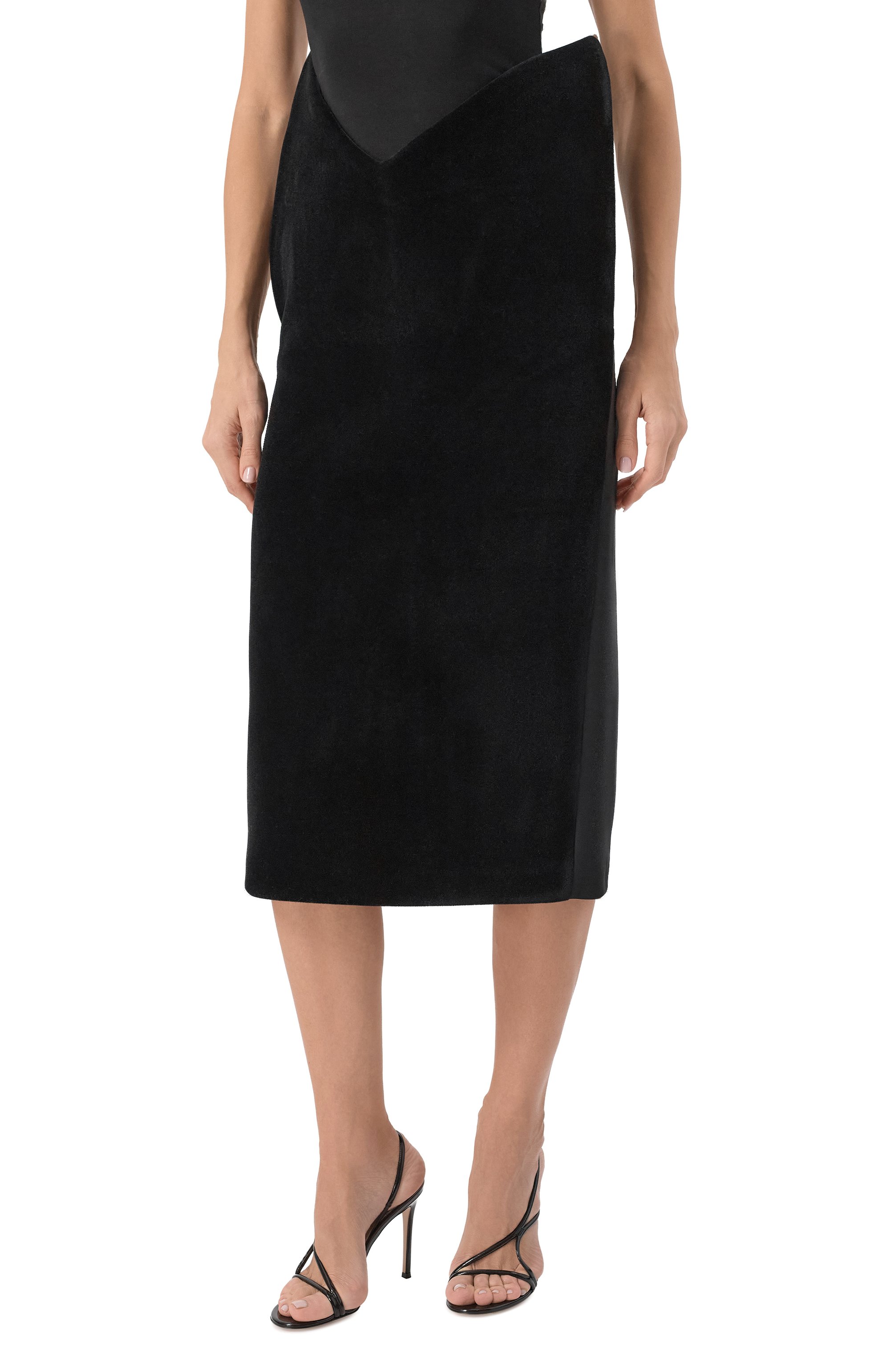 Бархатная юбка DAVID KOMA, арт. PF25DK03S, фото 3