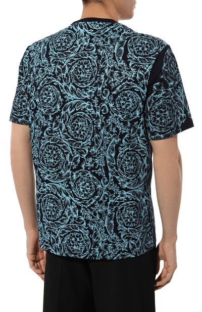 Хлопковая футболка VERSACE, арт. 1013302/1A09868, фото 4