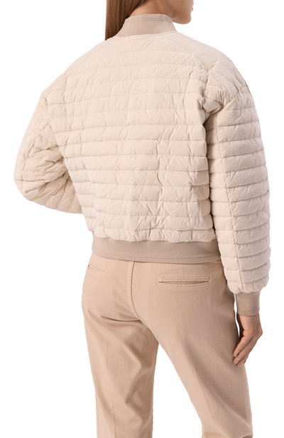 Бомбер MOORER кремового цвета по цене 143000 руб., арт. J0LANDA-0S, фото 4 Бомбер MOORER, арт. J0LANDA-0S, фото 4