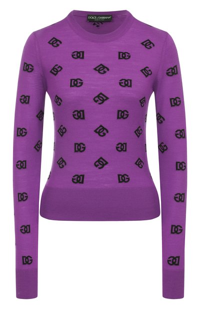 Женский пуловер из шерсти и шелка DOLCE & GABBANA, арт. FXJ34T/JGMB2