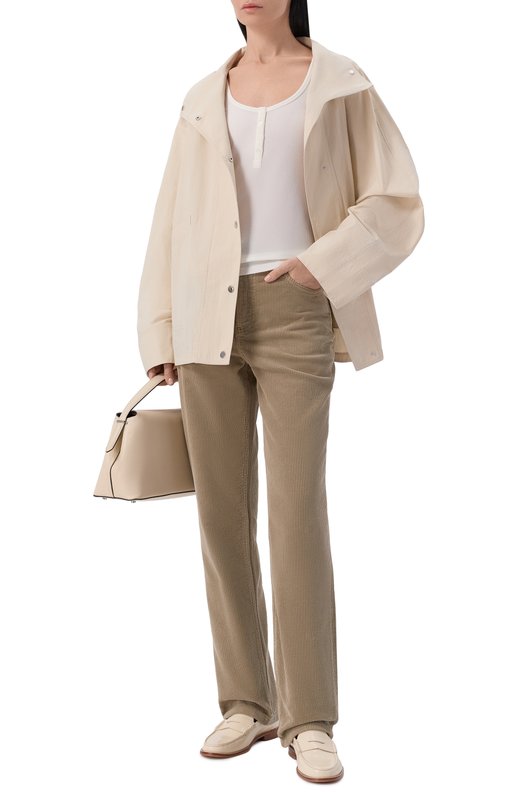 Лонгслив-хенли из лиоцелла и шерсти 12 STOREEZ 137375 Белый  137375 Фото 2