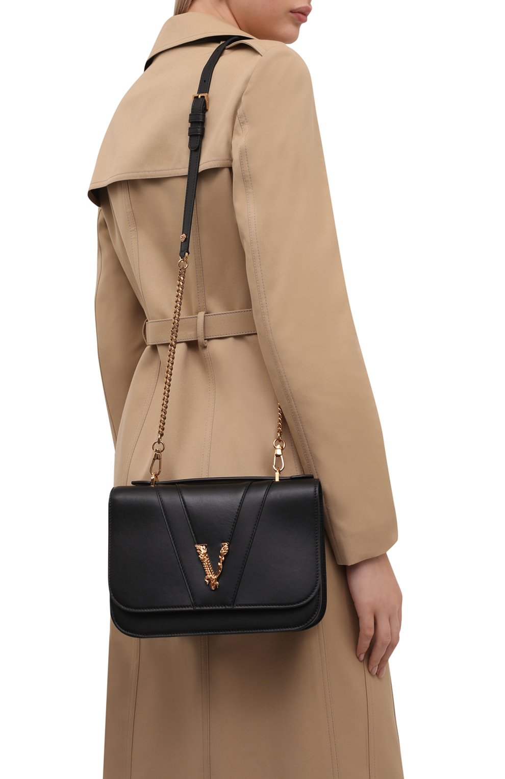 Сумка virtus medium VERSACE, арт. DBFG985/1A00845, фото 5