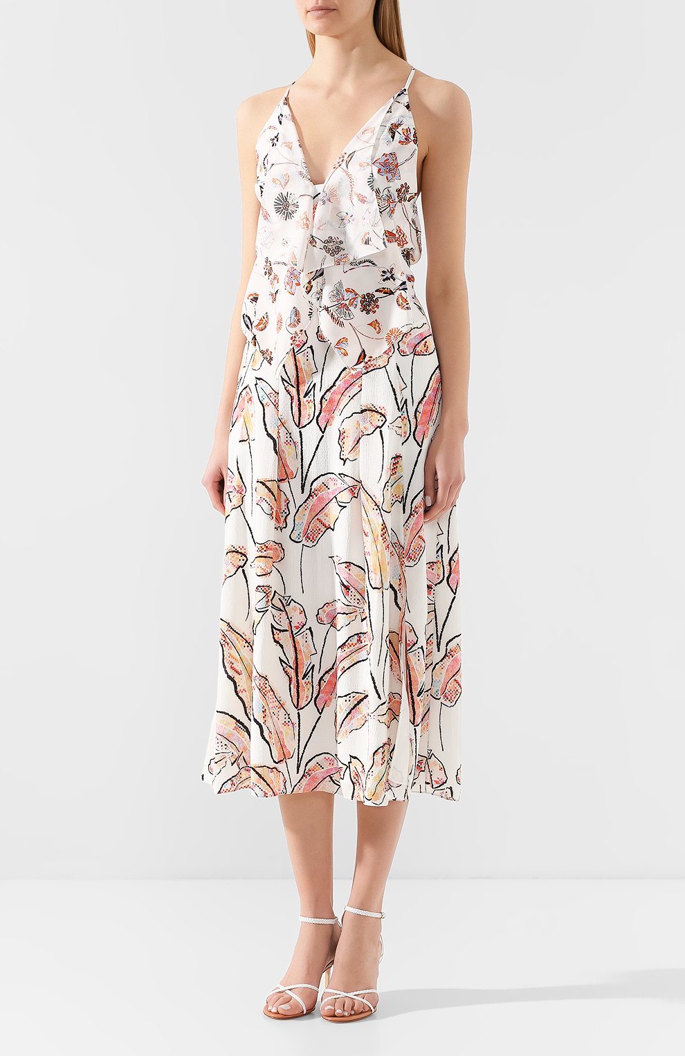 Платье-миди ROLAND MOURET разноцветного цвета по цене 132000 руб., арт. PS20/S0871/F0405, фото 3 Платье-миди ROLAND MOURET, арт. PS20/S0871/F0405, фото 3
