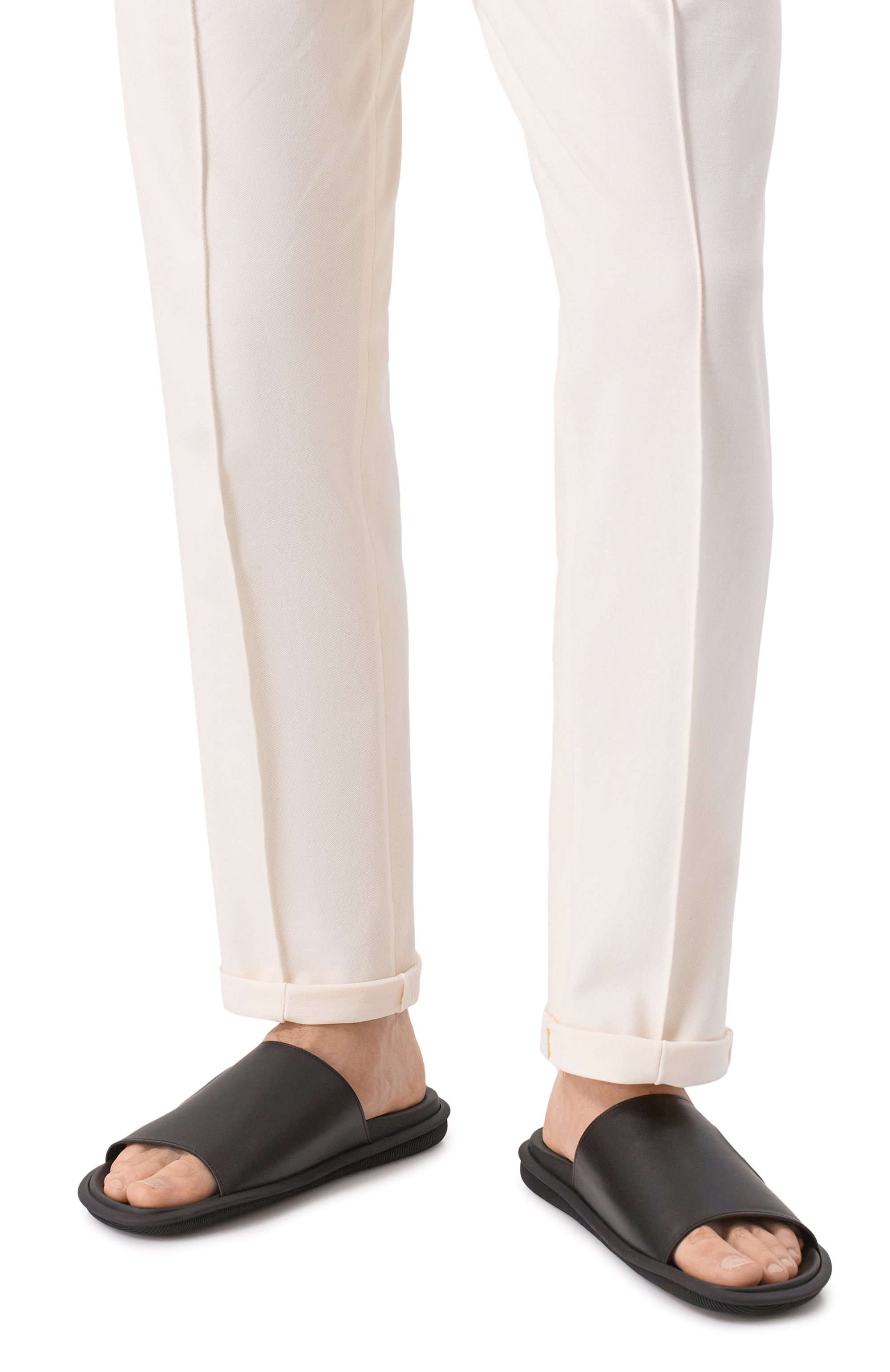 Кожаные шлепанцы GIORGIO ARMANI, арт. X2P097/XF731, фото 3