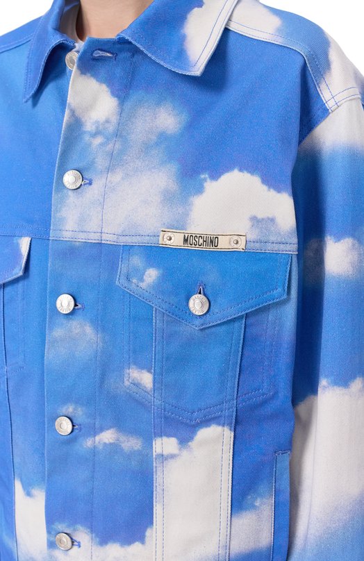 Джинсовая куртка Moschino A0519/0555 Голубой  A0519/0555 Фото 5