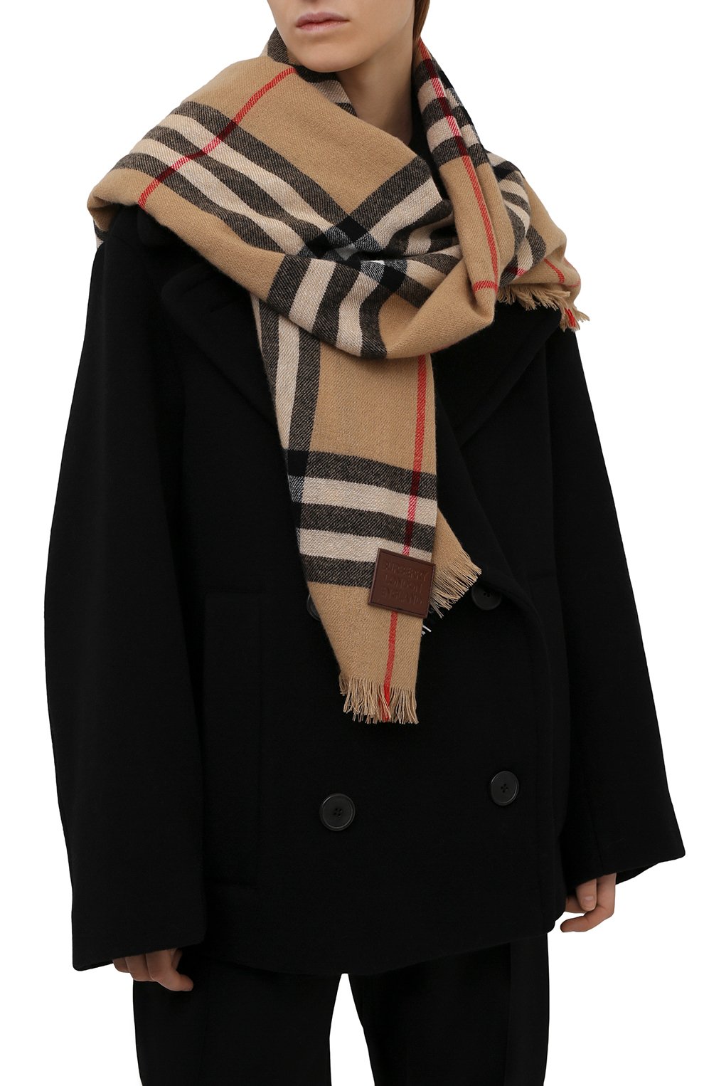 Кашемировый шарф BURBERRY коричневого цвета по цене 62550 руб., арт. 8046212, фото 2 Кашемировый шарф BURBERRY, арт. 8046212, фото 2