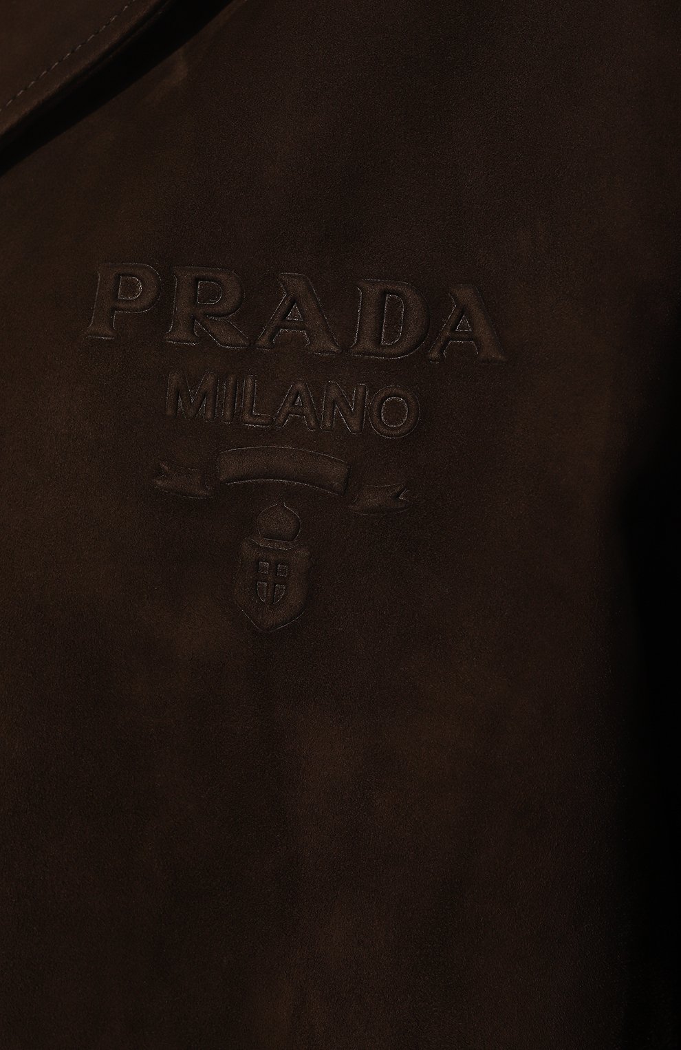 Замшевое пальто PRADA, арт. 56A018-1FEK-F0003, фото 5