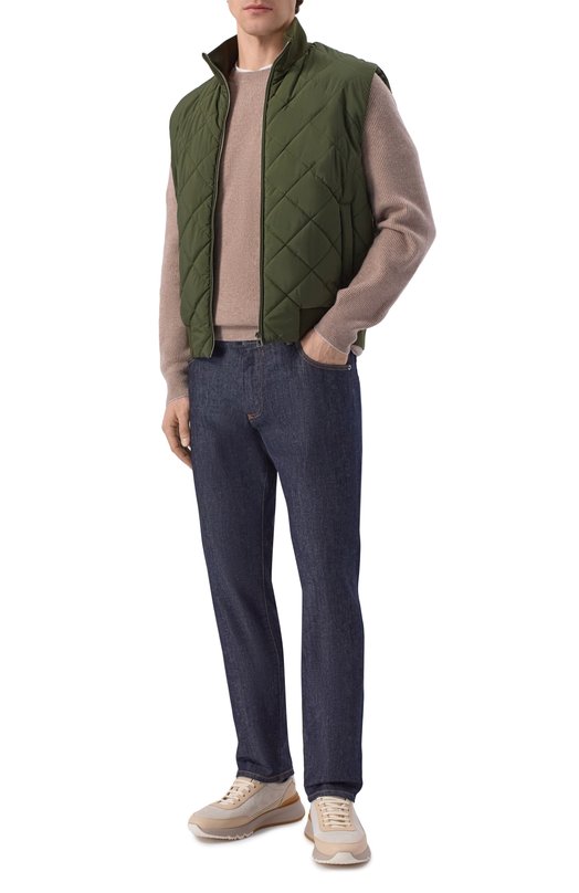 Утепленный жилет Loro Piana FAQ3158 Зелёный  FAQ3158 Фото 2