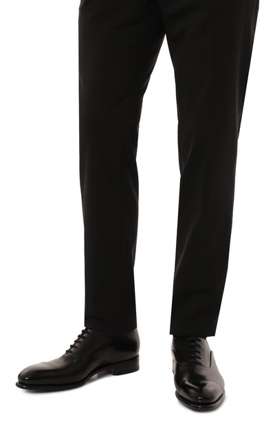 Кожаные оксфорды carter SANTONI черного цвета по цене 108000 руб., арт. MCCR12621MC1HVVDN01, фото 3 Кожаные оксфорды carter SANTONI, арт. MCCR12621MC1HVVDN01, фото 3