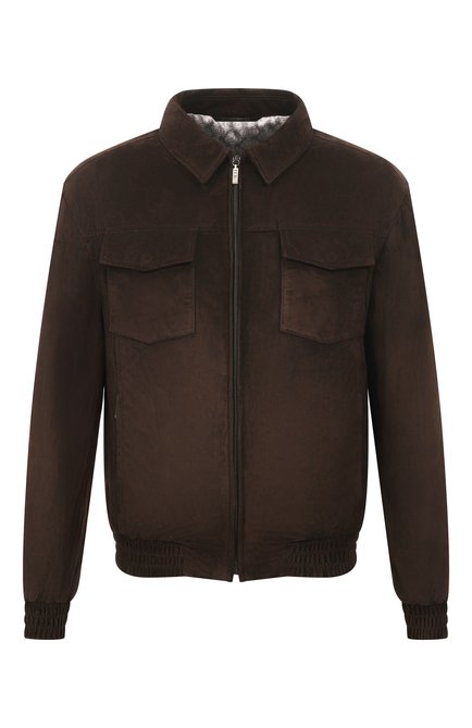 Мужской замшевый бомбер ZILLI, арт. A0UG01M1003VFRI00