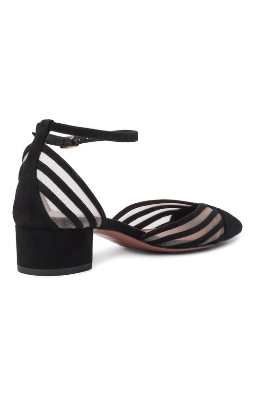 Комбинированные туфли Alana 35 Aquazzura AANMIDP1-SFE-000 Чёрный  AANMIDP1-SFE-000 Фото 5