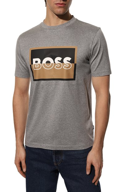 Хлопковая футболка BOSS, арт. 50481602, фото 3