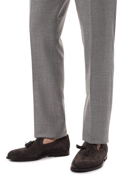 Замшевые лоферы BRUNELLO CUCINELLI темно-серого цвета по цене 94150 руб., арт. MZUPEAU713, фото 3 Замшевые лоферы BRUNELLO CUCINELLI, арт. MZUPEAU713, фото 3