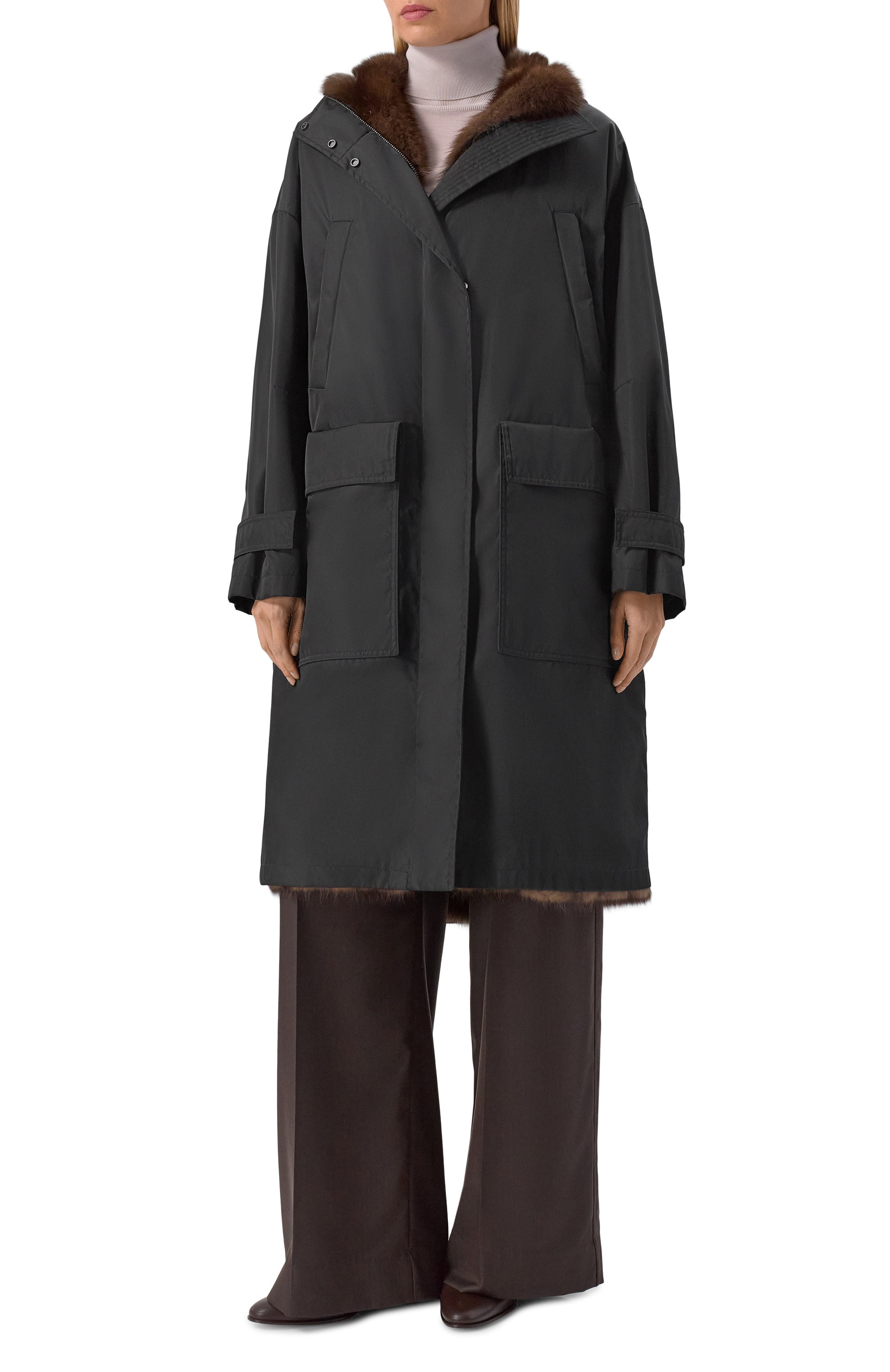 Парка с подкладкой из соболя MVST, арт. FTBPL-Y462SB/GR1651, фото 3