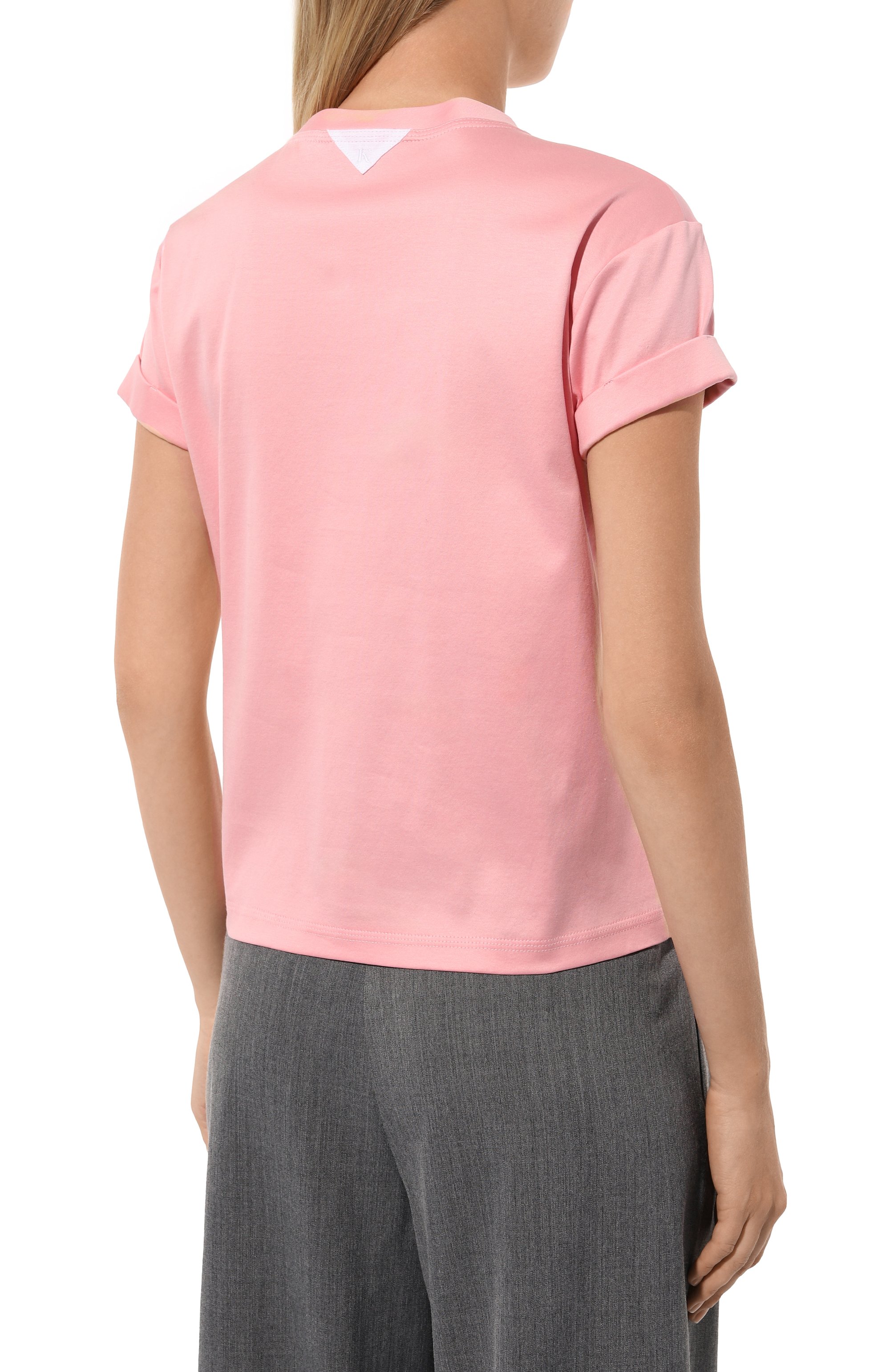 Хлопковая футболка KITON, арт. D55426H08051, фото 4