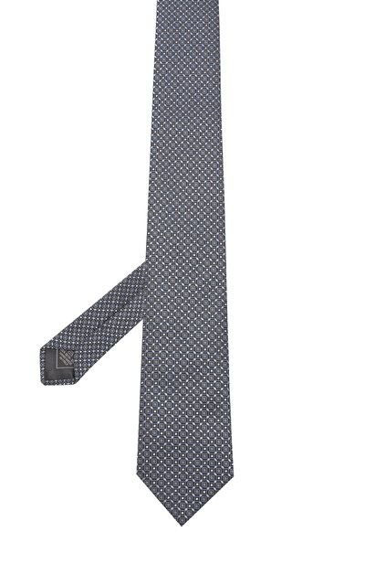 Шелковый галстук с узором BRIONI, арт. 061E00/07433, фото 2