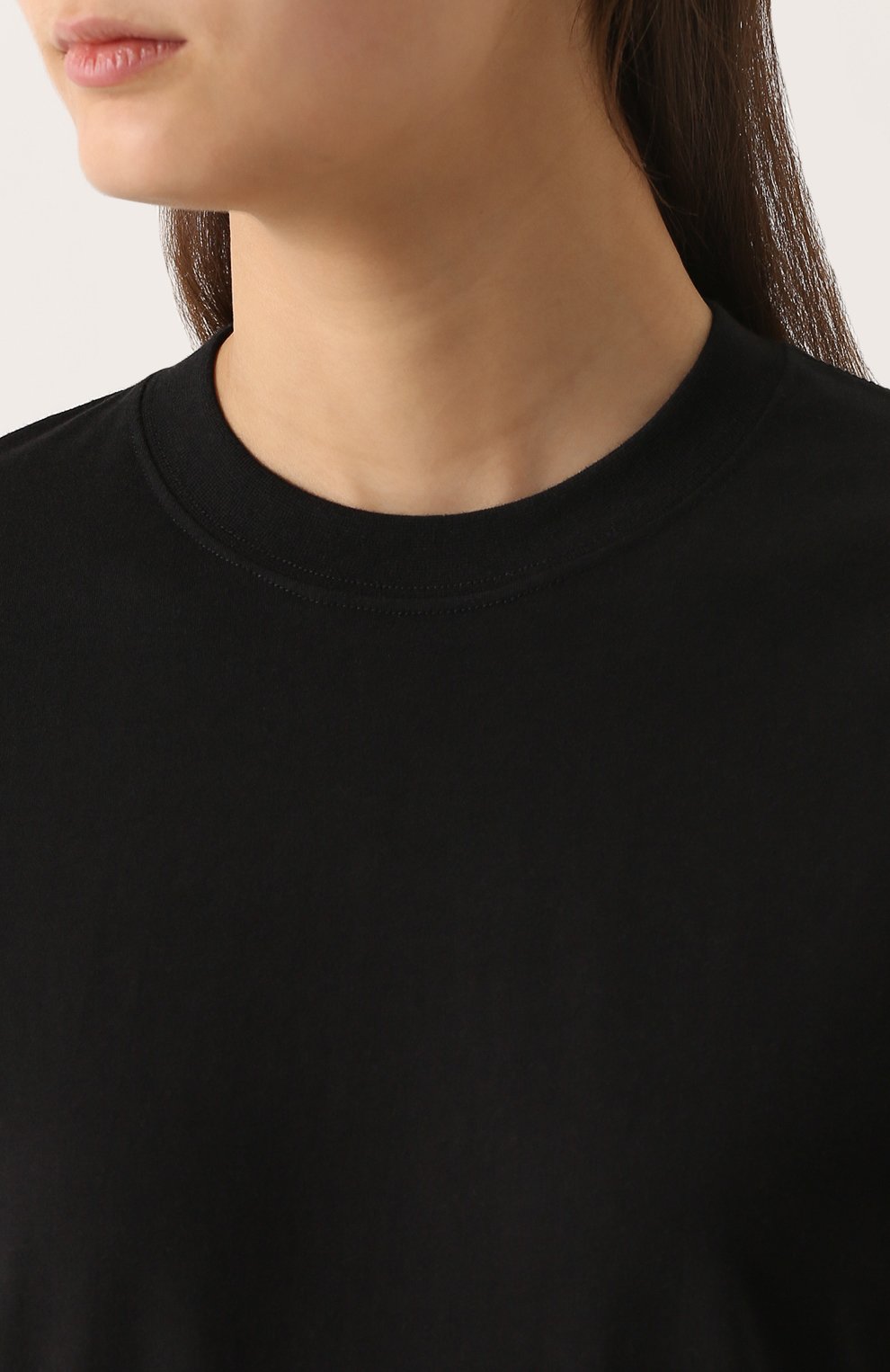 Хлопковый лонгслив с круглым вырезом AECA WHITE, арт. L0NG SLEEVE TEE LIGHT, фото 5