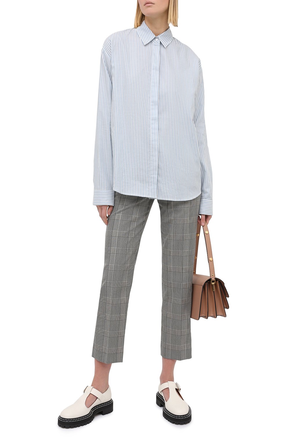 Хлопковая рубашка RTA голубого цвета по цене 38800 руб., арт. WU0520-7116LTSP, фото 2 Хлопковая рубашка RTA, арт. WU0520-7116LTSP, фото 2