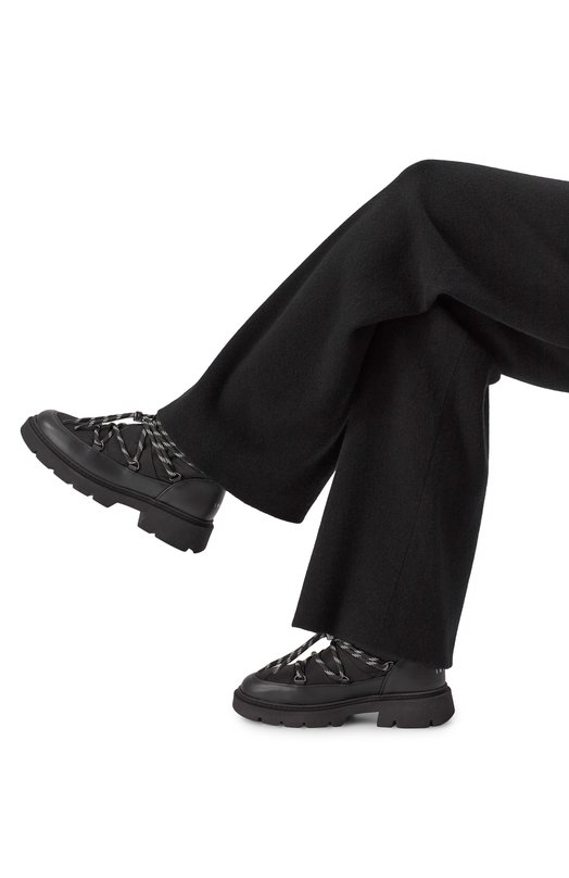 Комбинированные ботинки Biker Puffer INUIKII 1002.001.0021 Чёрный  1002.001.0021 Фото 2