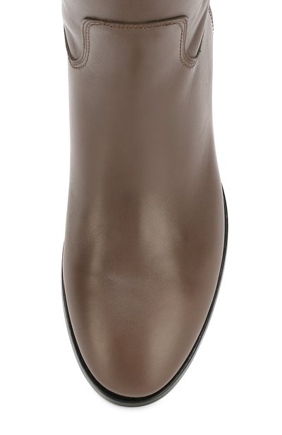 Кожаные ботфорты на низком каблуке SANTONI, арт. WSEH57519BJ2GLNTM21, фото 5