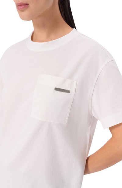 Хлопковая футболка BRUNELLO CUCINELLI, арт. M0T81EC710, фото 5