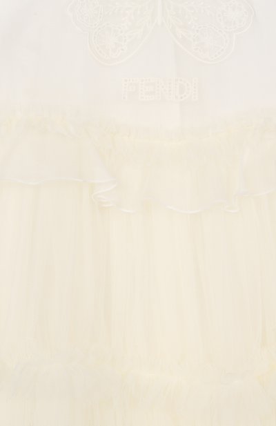 Шелковое платье FENDI кремового цвета по цене 112000 руб., арт. JFB859/AG20_001, фото 3 Шелковое платье FENDI, арт. JFB859/AG20_001, фото 3