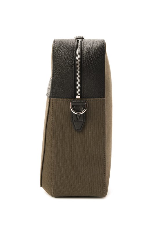 Сумка Silvio Rubeus Milano CR0SSB0DY MEDIUM/CALFSKIN GRAN PRIX+CANVAS AMAZZ0N Хаки  CR0SSB0DY MEDIUM/CALFSKIN GRAN PRIX+CANVAS AMAZZ0N Фото 4
