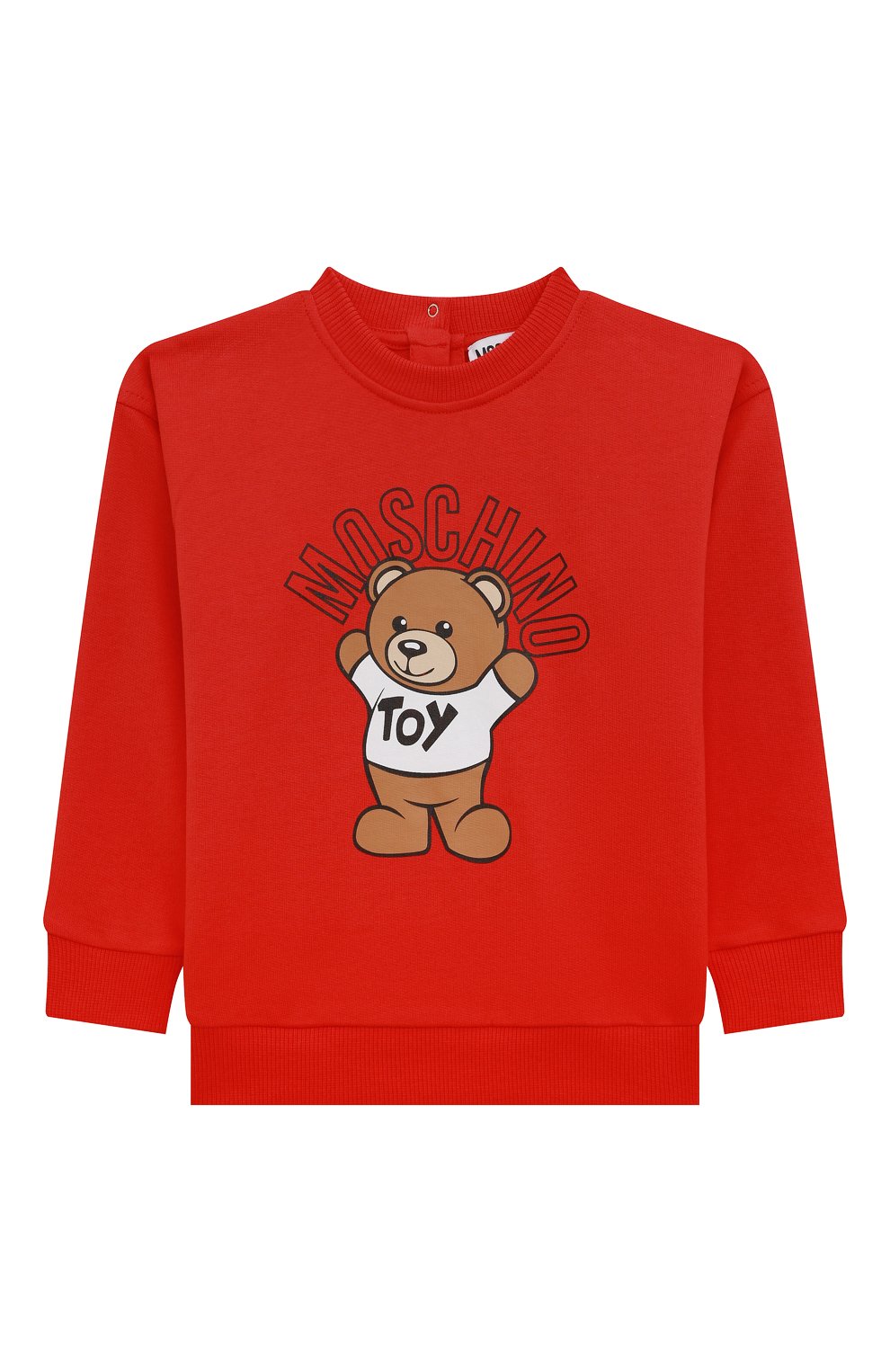 Комплект из свитшота и брюк MOSCHINO красного цвета по цене 17800 руб., арт. MUK03P/LCA40, фото 2 Комплект из свитшота и брюк MOSCHINO, арт. MUK03P/LCA40, фото 2