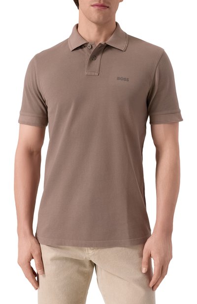 Хлопковое поло BOSS ORANGE, арт. 50507813, фото 3