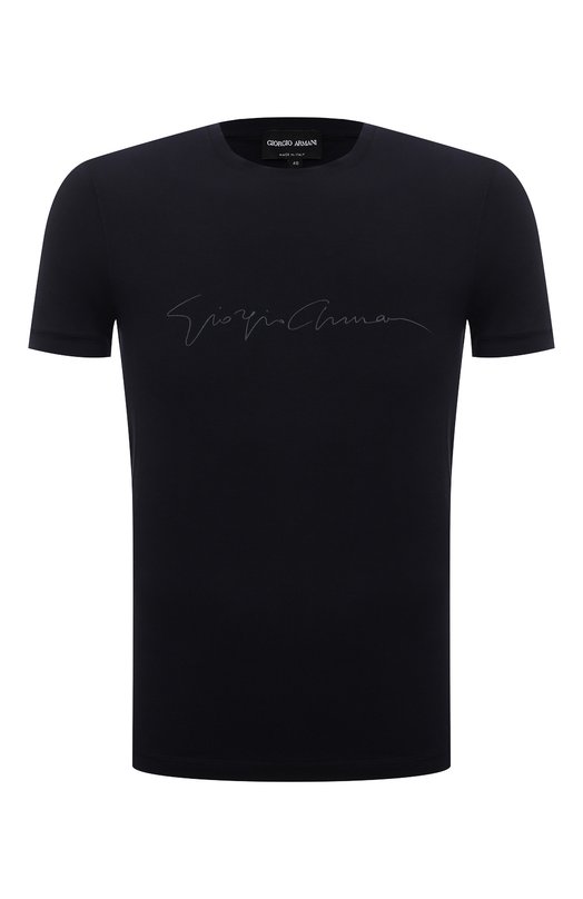 Футболка из вискозы Giorgio Armani 6GST56/SJP4Z Синий 6GST56/SJP4Z