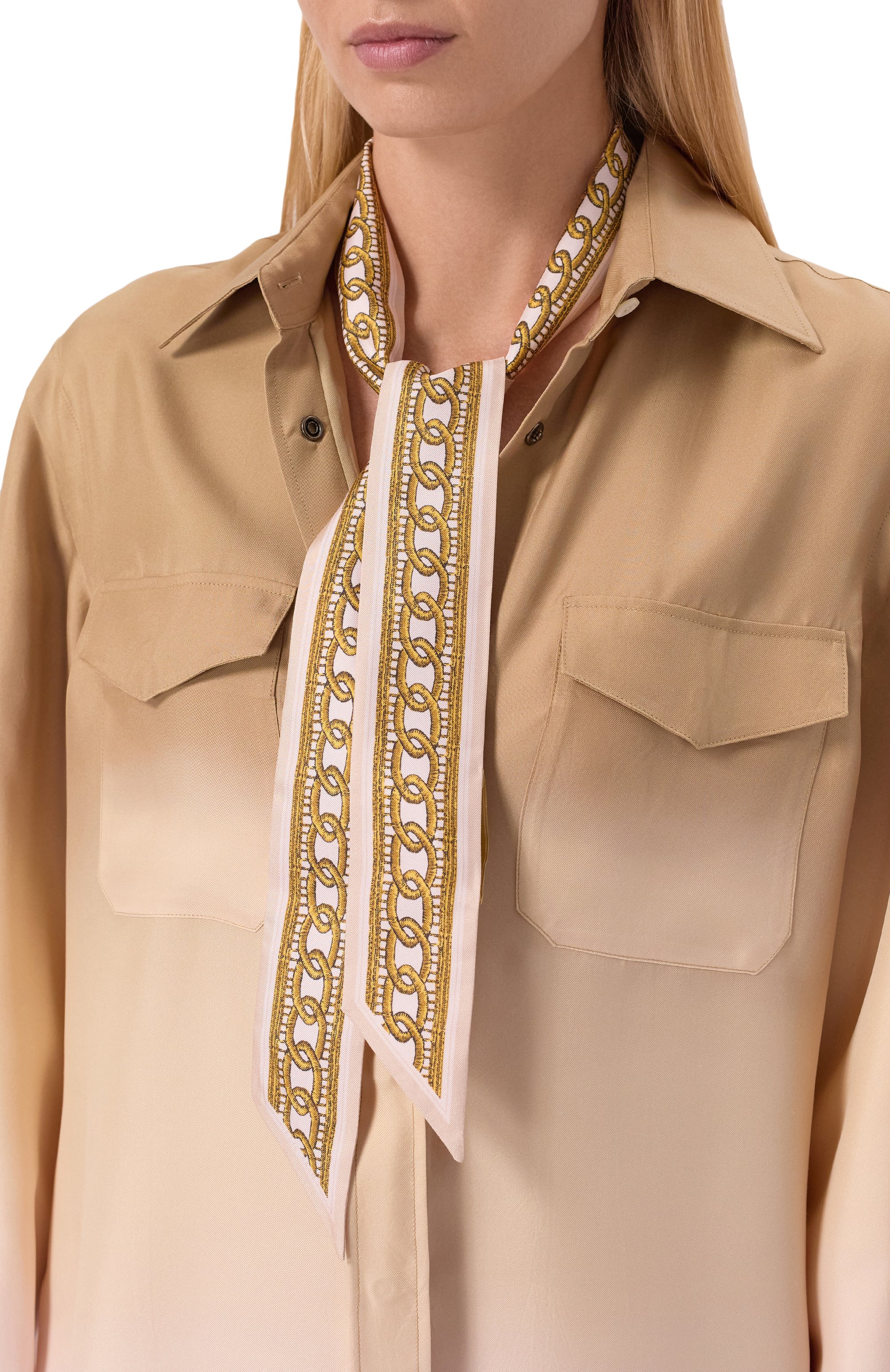 Шелковый шарф-твилли ELIE SAAB, арт. 710009405, фото 2