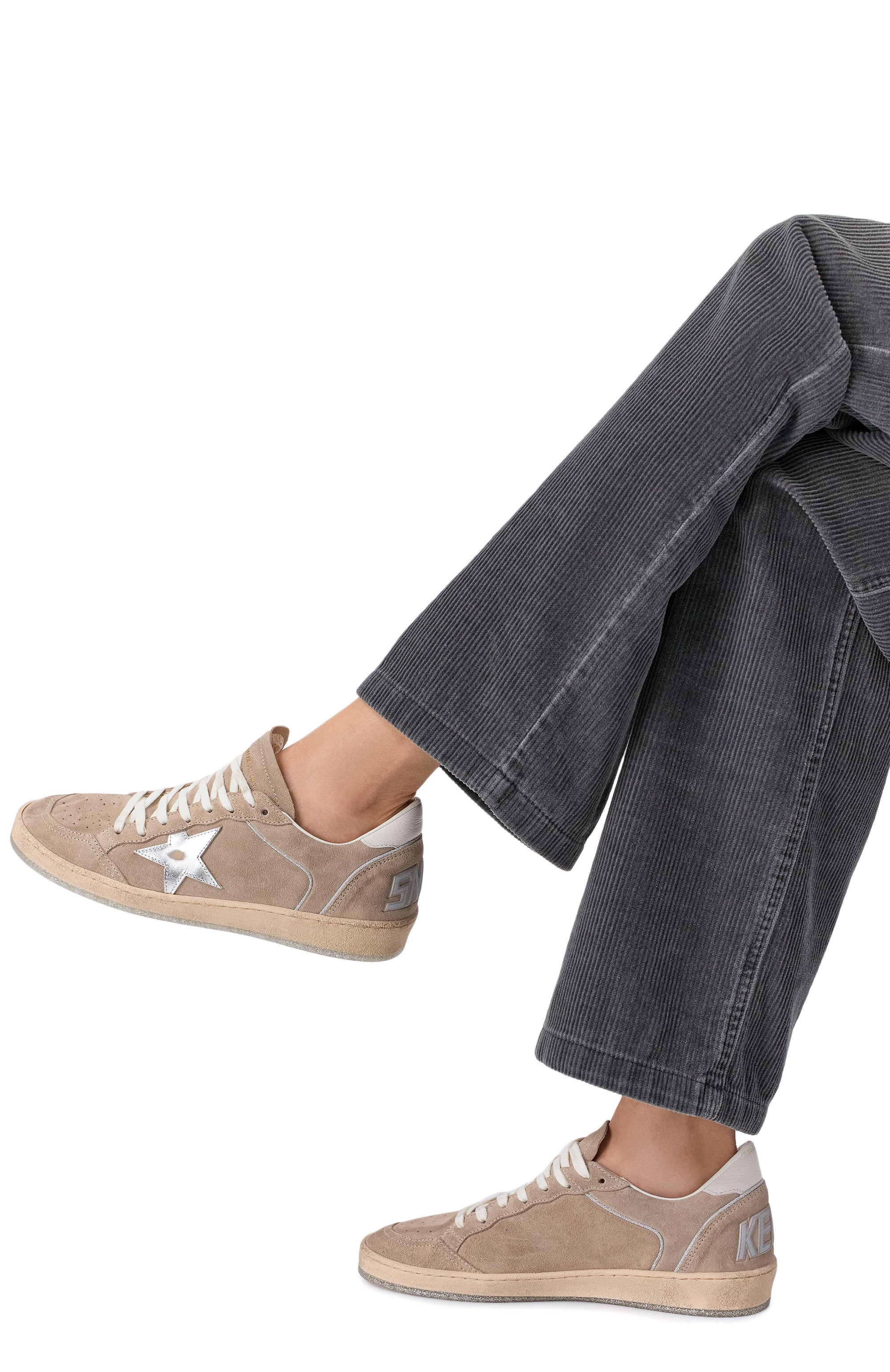 Замшевые кеды ball star GOLDEN GOOSE DELUXE BRAND, арт. GWF00327.F007265, фото 2