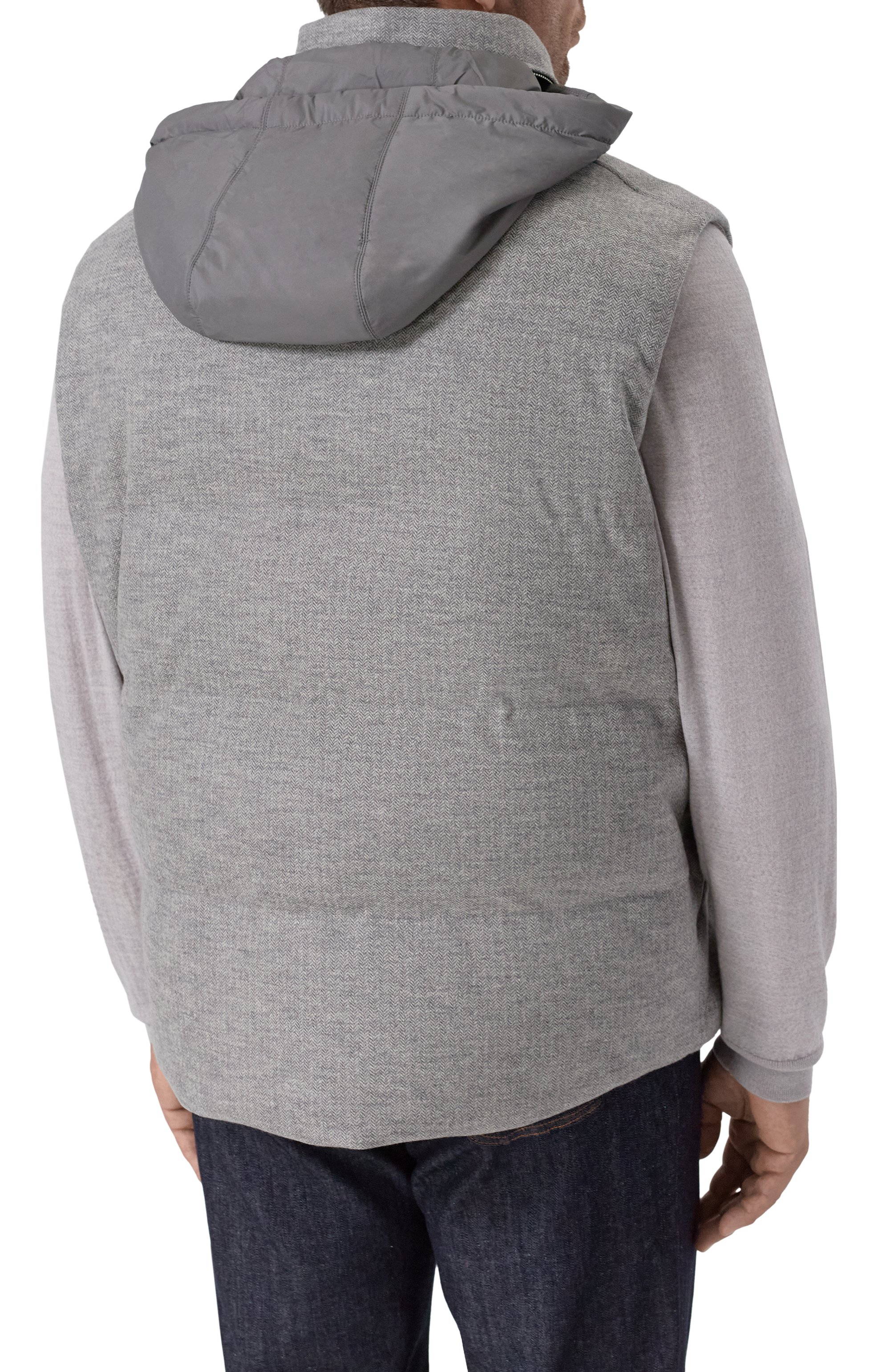 Шерстяной жилет CORTIGIANI серого цвета по цене 251000 руб., арт. 3AG609, фото 6 Шерстяной жилет CORTIGIANI, арт. 3AG609, фото 6