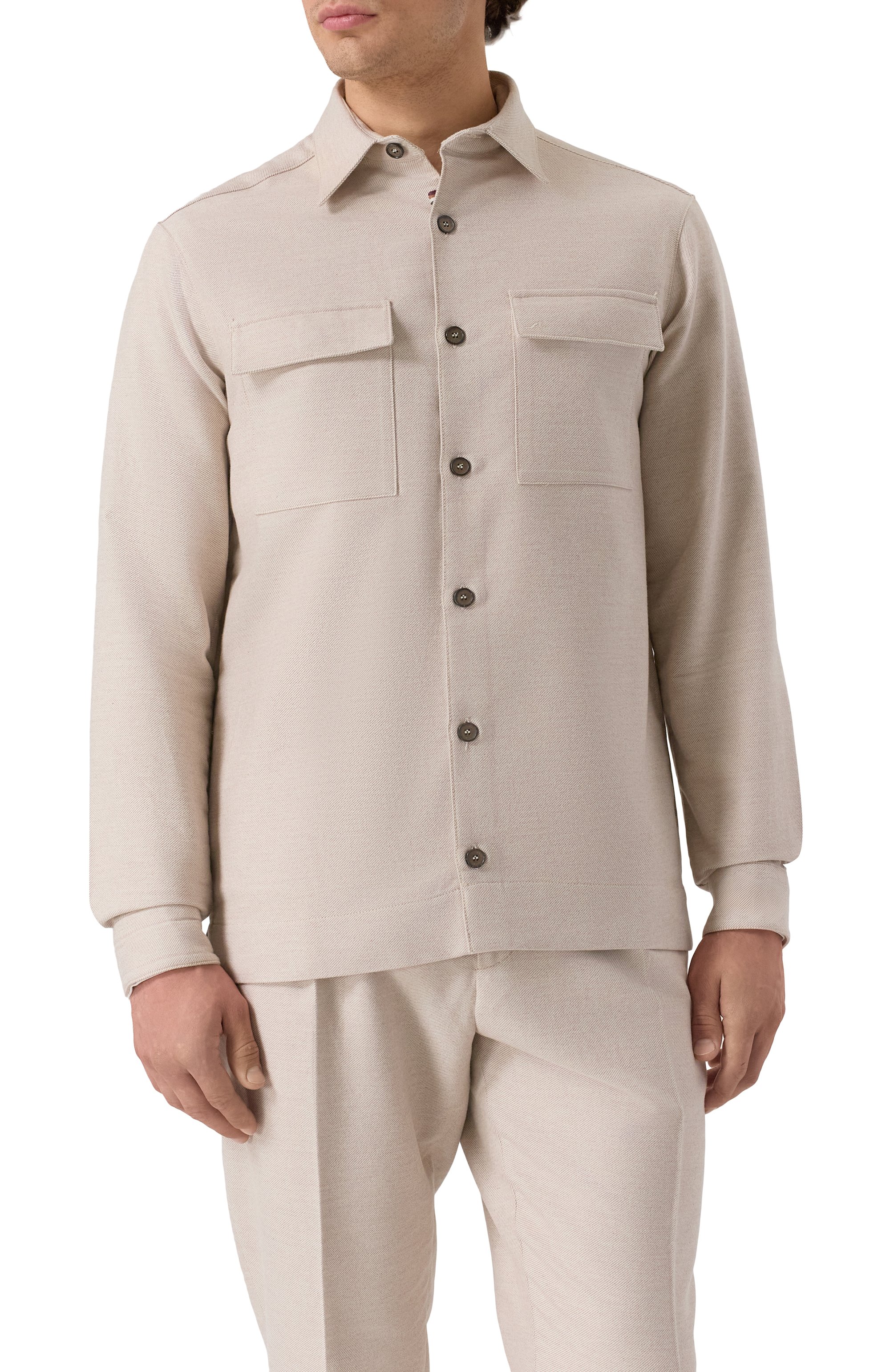 Рубашка из хлопка и кашемира PAUL&SHARK, арт. 15313346, фото 3