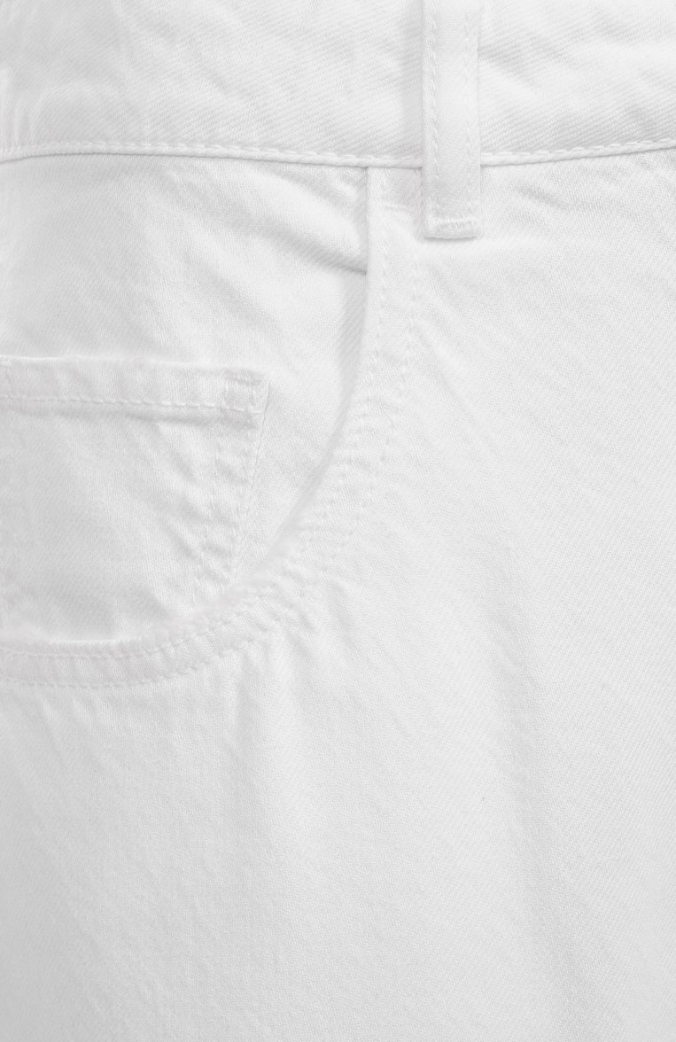 Женские джинсовые шорты ICON DENIM LA белого цвета, арт. LEA | Фото 6 (Длина Ж (юбки, платья, шорты): Мини; Кросс-КТ: Деним; Стили: Кэжуэл; Материал внешний: Хлопок, Деним; Автоматизация состава: Проставлено; Автоматизация ТО: Проставлено)