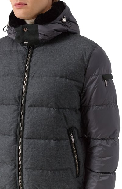 Пуховик wright-shl с воротником из овчины MOORER, арт. WRIGHT/SHL, фото 5