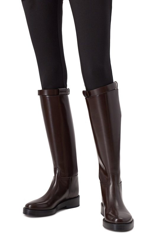 Кожаные сапоги Stan Ann Demeulemeester B0010078/LT168 Коричневый  B0010078/LT168 Фото 3