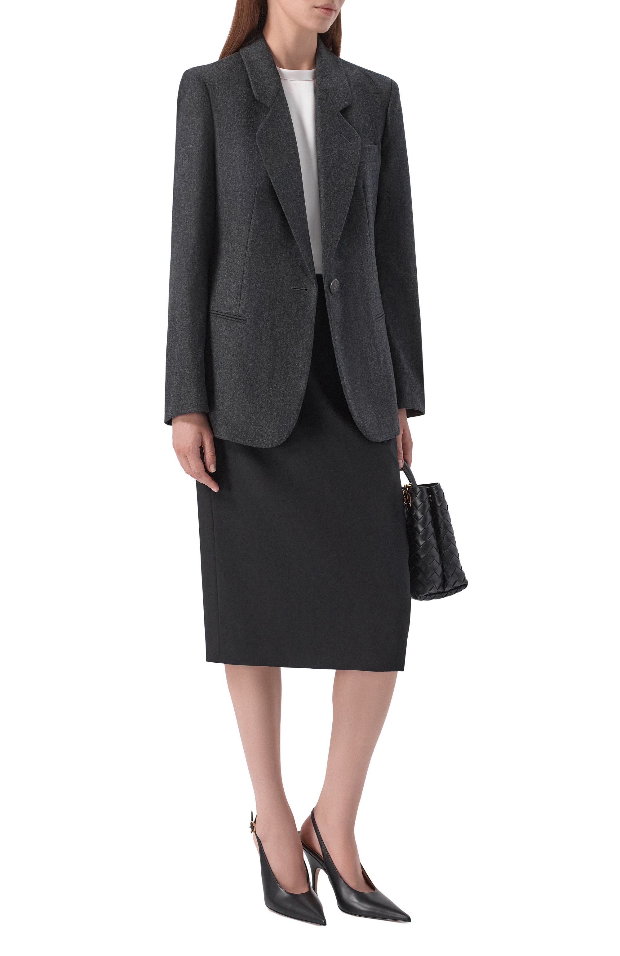 Жакет из шерсти и кашемира GIORGIO ARMANI серого цвета по цене 272500 руб., арт. GW004127/TE10537, фото 2 Жакет из шерсти и кашемира GIORGIO ARMANI, арт. GW004127/TE10537, фото 2