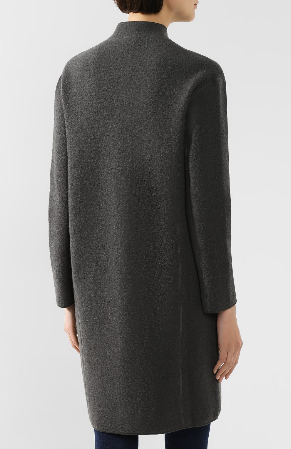 Пальто из смеси шерсти и хлопка EMPORIO ARMANI, арт. 6G2LT2/2M11Z, фото 4