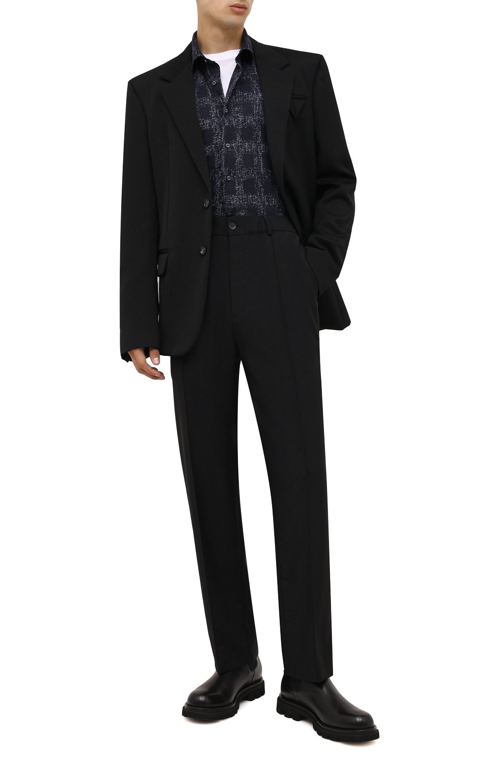 Рубашка из шерсти и шелка ZILLI SPORT, арт. MFW-66029-000/ZS0001, фото 2