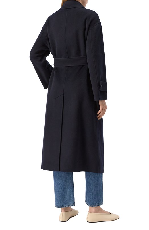 Пальто из шерсти и кашемира Max Mara Studio 0ZI0S0 Синий  0ZI0S0 Фото 4