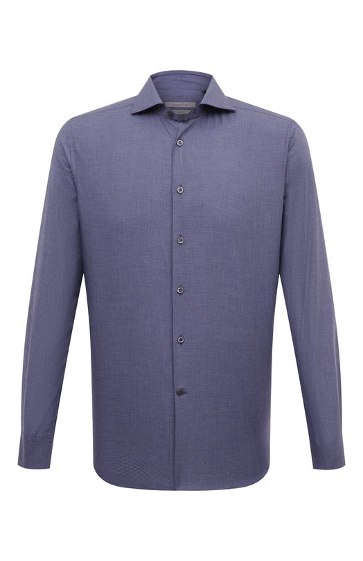 Хлопковая сорочка Corneliani 94P002-9411520 Синий 94P002-9411520