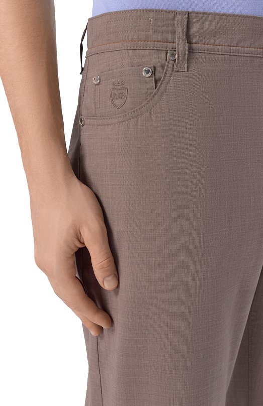 Шерстяные брюки Richard J. Brown R0MA RZ/T83 Коричневый  R0MA RZ/T83 Фото 5