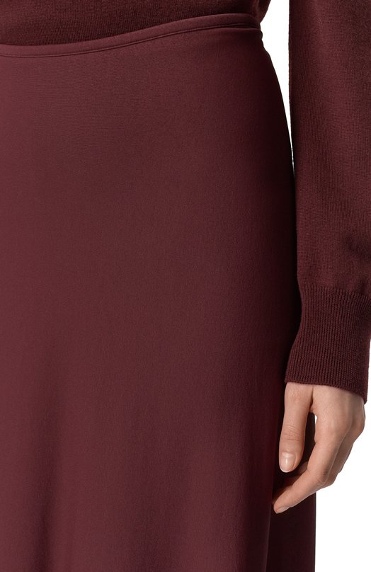 Юбка из вискозы Jil Sander J04MA0103/J65016 Бордовый  J04MA0103/J65016 Фото 6