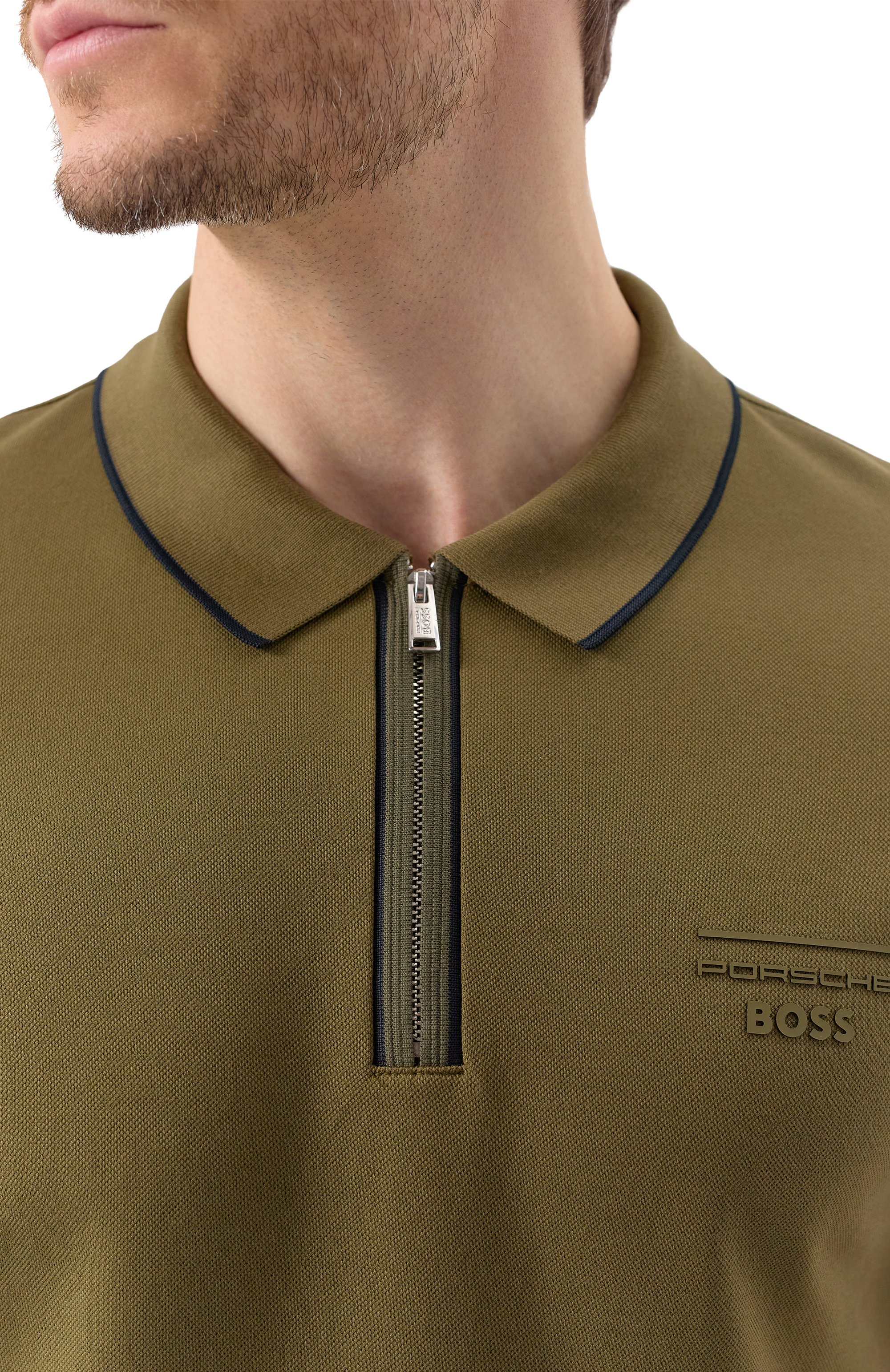 Хлопковое поло boss x porsche BOSS, арт. 50531463, фото 5